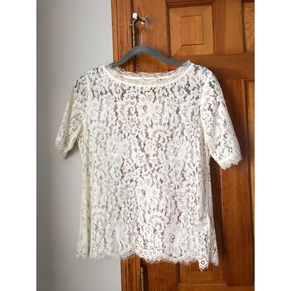 Anthropologie Vanessa Virginia lace top, S, EUC